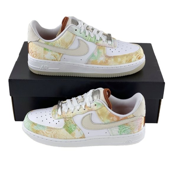 Nike Air Force 1 07 LX Pastel Paisley Women's Sneakers Shoes White FJ7739 101